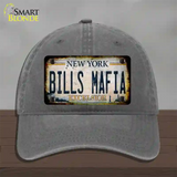Bills Mafia New York Rusty Novelty License Plate Hat Tag Unconstructed Cotton Charcoal
