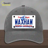 Waxhaw North Carolina Novelty License Plate Hat Tag Unconstructed Cotton Charcoal
