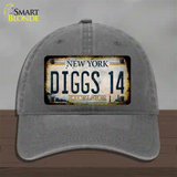 Diggs 14 Excelsior New York Rusty Novelty License Plate Hat Tag Unconstructed Cotton Charcoal