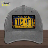 Bills Mafia New York Yellow Rusty Novelty License Plate Hat Tag Unconstructed Cotton Charcoal