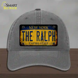 The Ralph New York Rusty Novelty License Plate Hat Tag Unconstructed Cotton Charcoal
