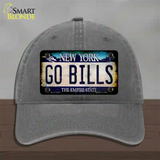 Go Bills New York Rusty Novelty License Plate Hat Tag Unconstructed Cotton Charcoal