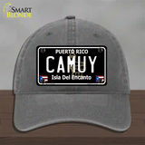 Camuy Puerto Rico Black Novelty License Plate Hat Unconstructed Cotton / Charcoal
