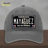 Mayaguez Puerto Rico Black Novelty License Plate Hat Unconstructed Cotton / Charcoal