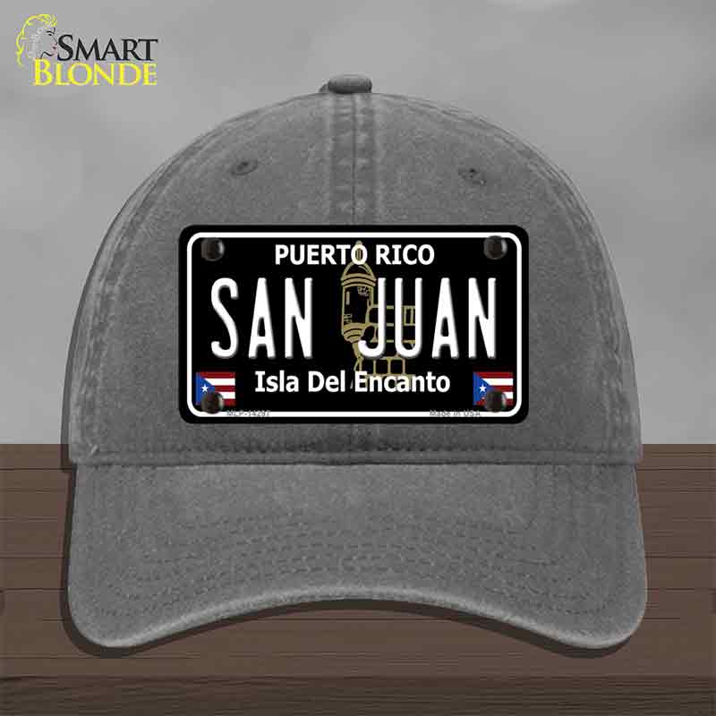 San Juan Puerto Rico Black Novelty License Plate Hat HAT-MLP-14297