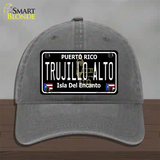 Trujillo Alto Puerto Rico Black Novelty License Plate Hat Unconstructed Cotton / Charcoal