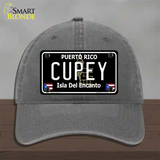 Cupey Puerto Rico Black Novelty License Plate Hat Unconstructed Cotton / Charcoal