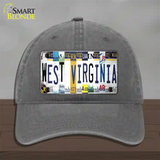 West Virginia License Plate Art Novelty License Plate Hat Unconstructed Cotton / Charcoal
