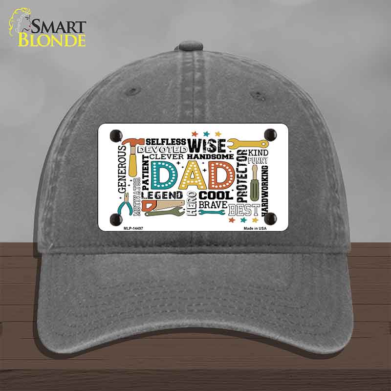 Dad Qualities Novelty License Plate Hat HAT-MLP-14497