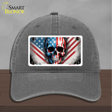 American Skull Novelty License Plate Hat HAT-MLP-14509