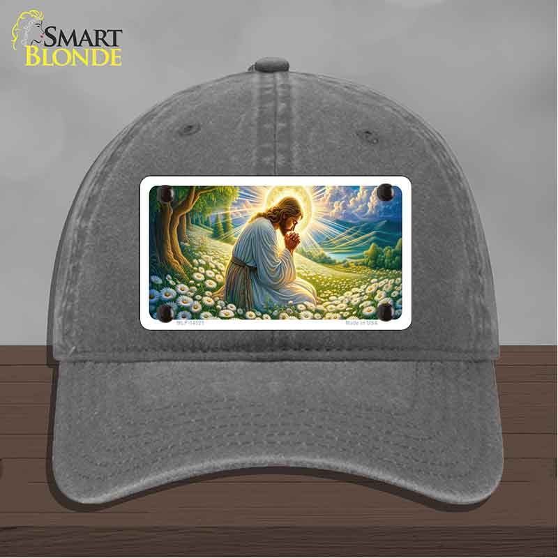 Jesus Praying Novelty License Plate Hat HAT-MLP-14521