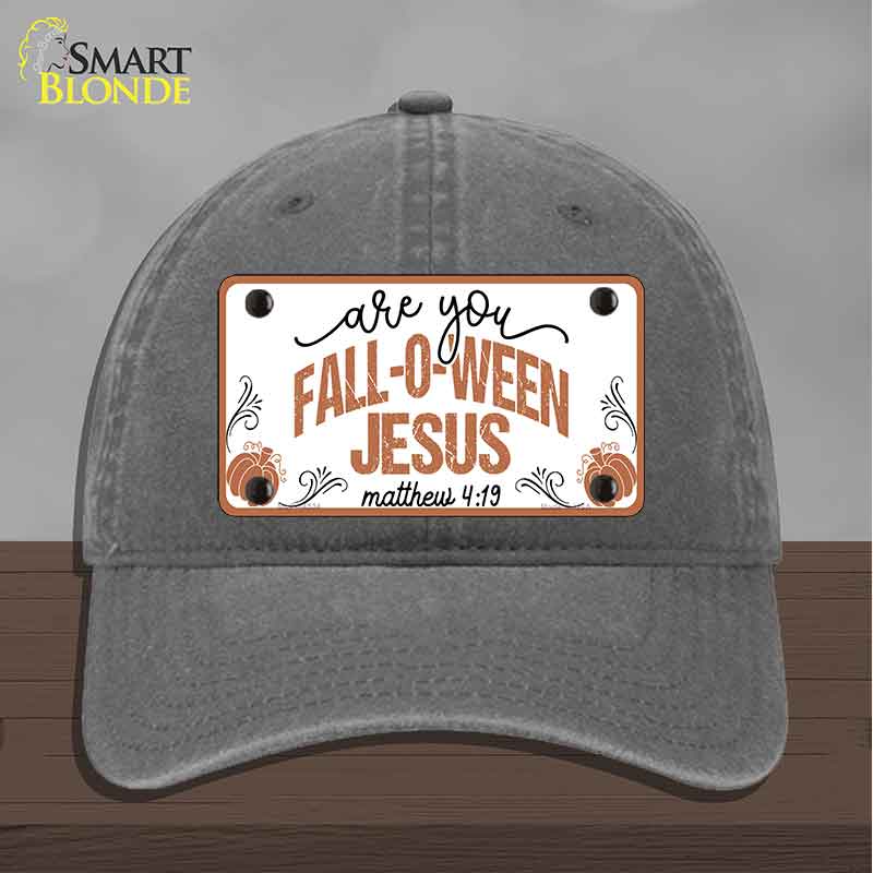 Fall-o-ween Jesus Novelty License Plate Hat HAT-MLP-14534