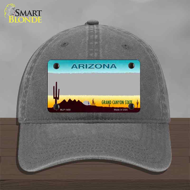 Arizona Gray State Blank Novelty License Plate Hat HAT-MLP-1455