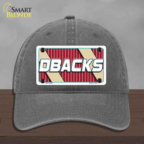 DBACKS Graphic Novelty License Plate Hat HAT-MLP-14565 Unconstructed Cotton Charcoal