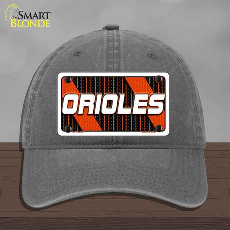 ORIOLES Graphic Novelty License Plate Hat HAT-MLP-14567 Unconstructed Cotton Charcoal