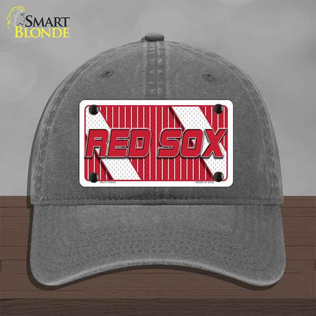 RED SOX Graphic Novelty License Plate Hat HAT-MLP-14568 Unconstructed Cotton Charcoal