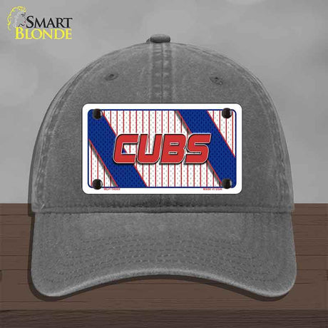 CUBS Graphic Novelty License Plate Hat HAT-MLP-14569 Unconstructed Cotton Charcoal