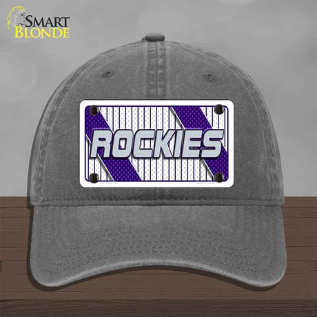 ROCKIES Graphic Novelty License Plate Hat HAT-MLP-14573 Unconstructed Cotton Charcoal