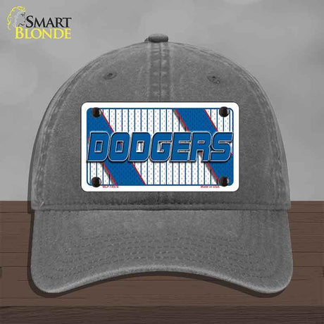 DODGERS Graphic Novelty License Plate Hat HAT-MLP-14578 Unconstructed Cotton Charcoal