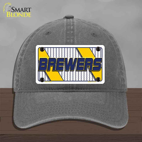 BREWERS Graphic Novelty License Plate Hat HAT-MLP-14580 Unconstructed Cotton Charcoal
