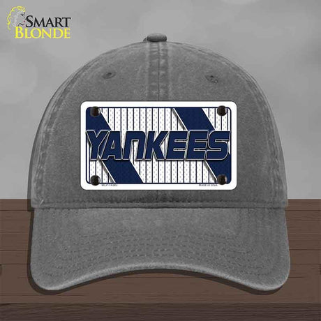 YANKEES Graphic Novelty License Plate Hat HAT-MLP-14583 Unconstructed Cotton Charcoal