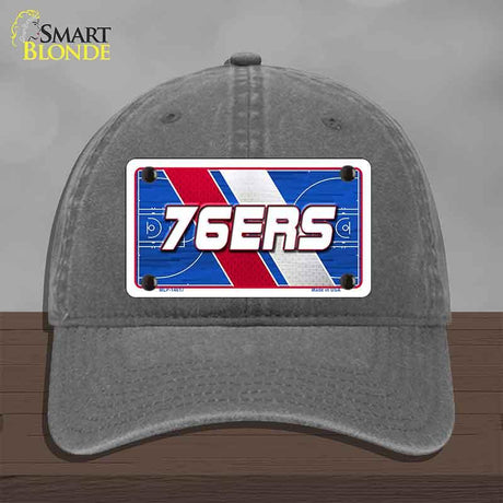 76ERS Graphic Novelty License Plate Hat HAT-MLP-14617 Unconstructed Cotton Charcoal
