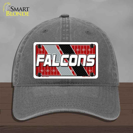 FALCONS Graphic Novelty License Plate Hat HAT-MLP-14626 Unconstructed Cotton Charcoal