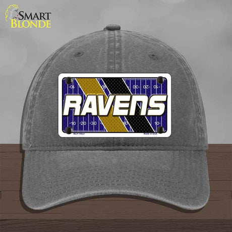 RAVENS Graphic Novelty License Plate Hat HAT-MLP-14627 Unconstructed Cotton Charcoal