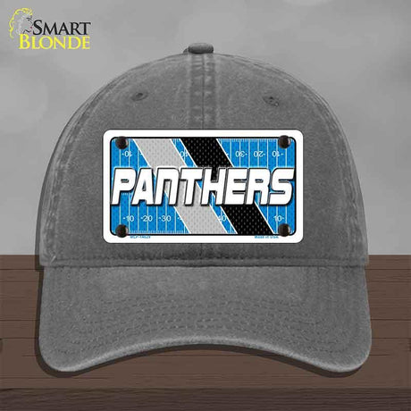 PANTHERS Graphic Novelty License Plate Hat HAT-MLP-14629 Unconstructed Cotton Charcoal