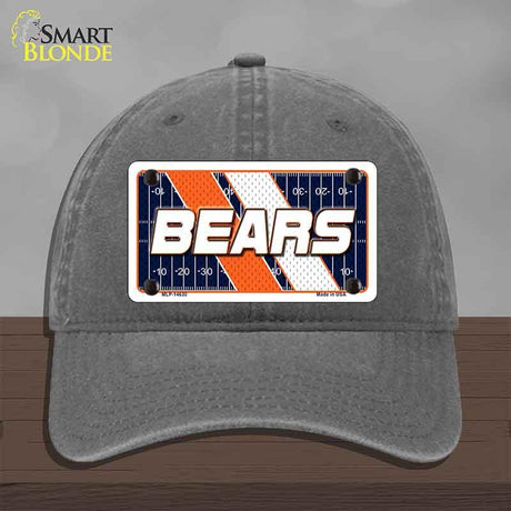 BEARS Graphic Novelty License Plate Hat HAT-MLP-14630 Unconstructed Cotton Charcoal