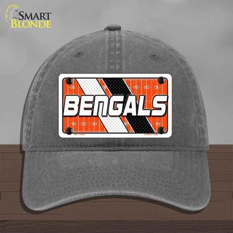 BENGALS Graphic Novelty License Plate Hat HAT-MLP-14631 Unconstructed Cotton Charcoal