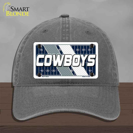 COWBOYS Graphic Novelty License Plate Hat HAT-MLP-14633 Unconstructed Cotton Charcoal