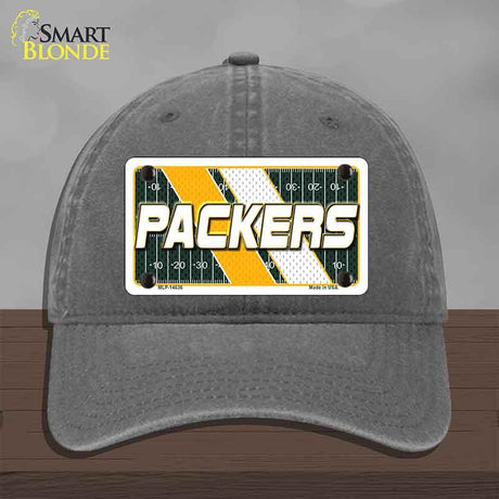PACKERS Graphic Novelty License Plate Hat HAT-MLP-14636 Unconstructed Cotton Charcoal