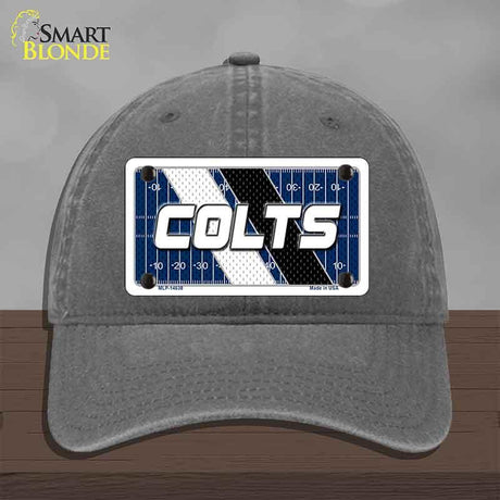 COLTS Graphic Novelty License Plate Hat HAT-MLP-14638 Unconstructed Cotton Charcoal