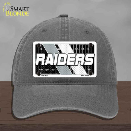 RAIDERS Graphic Novelty License Plate Hat HAT-MLP-14641 Unconstructed Cotton Charcoal