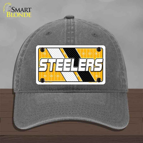 STEELERS Graphic Novelty License Plate Hat HAT-MLP-14651 Unconstructed Cotton Charcoal
