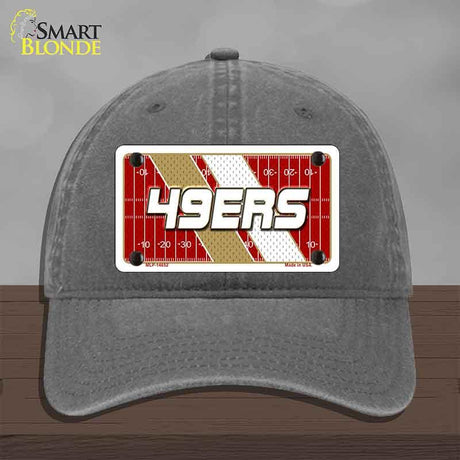 49ERS Graphic Novelty License Plate Hat HAT-MLP-14652 Unconstructed Cotton Charcoal
