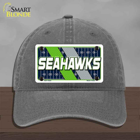 SEAHAWKS Graphic Novelty License Plate Hat HAT-MLP-14653 Unconstructed Cotton Charcoal