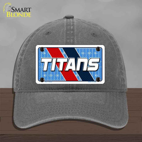 TITANS Graphic Novelty License Plate Hat HAT-MLP-14655 Unconstructed Cotton Charcoal