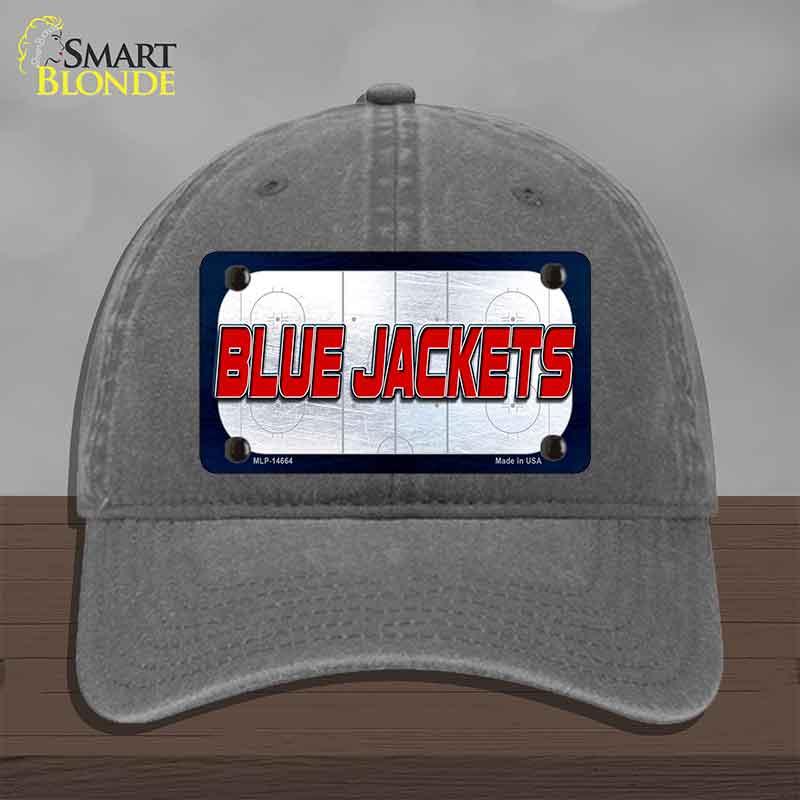 BLUE JACKETS Graphic Novelty License Plate Hat HAT-MLP-14664 Unconstructed Cotton Charcoal