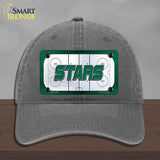 STARS Graphic Novelty License Plate Hat HAT-MLP-14665 Unconstructed Cotton Charcoal