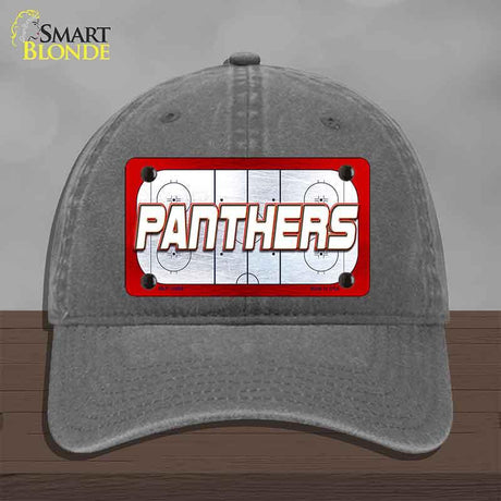 PANTHERS Graphic Novelty License Plate Hat HAT-MLP-14668 Unconstructed Cotton Charcoal