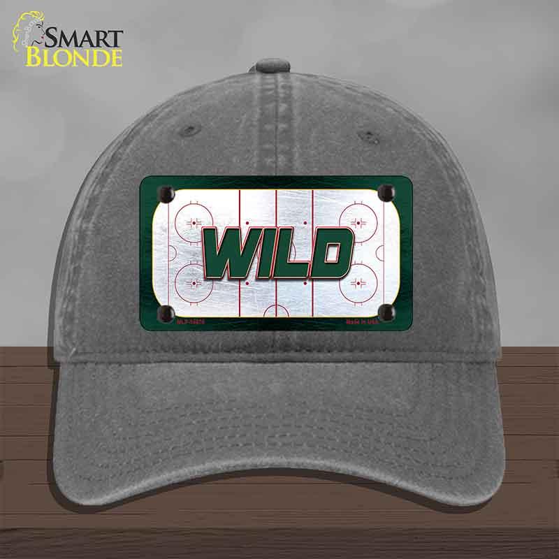 WILD Graphic Novelty License Plate Hat HAT-MLP-14670 Unconstructed Cotton Charcoal