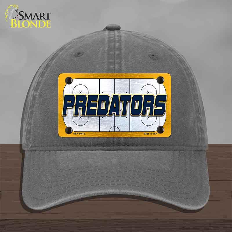 PREDATORS Graphic Novelty License Plate Hat HAT-MLP-14672 Unconstructed Cotton Charcoal
