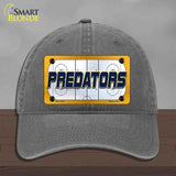 PREDATORS Graphic Novelty License Plate Hat HAT-MLP-14672 Unconstructed Cotton Charcoal