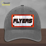 FLYERS Graphic Novelty License Plate Hat HAT-MLP-14677 Unconstructed Cotton Charcoal