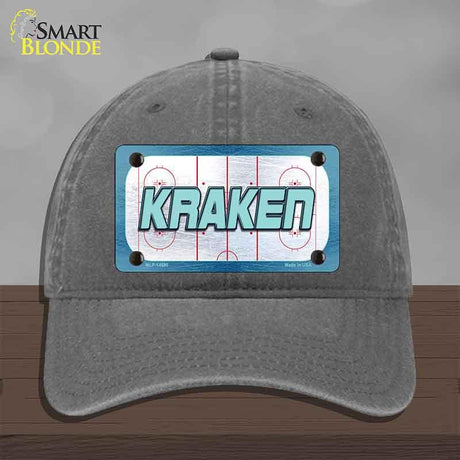 KRAKEN Graphic Novelty License Plate Hat HAT-MLP-14680 Unconstructed Cotton Charcoal