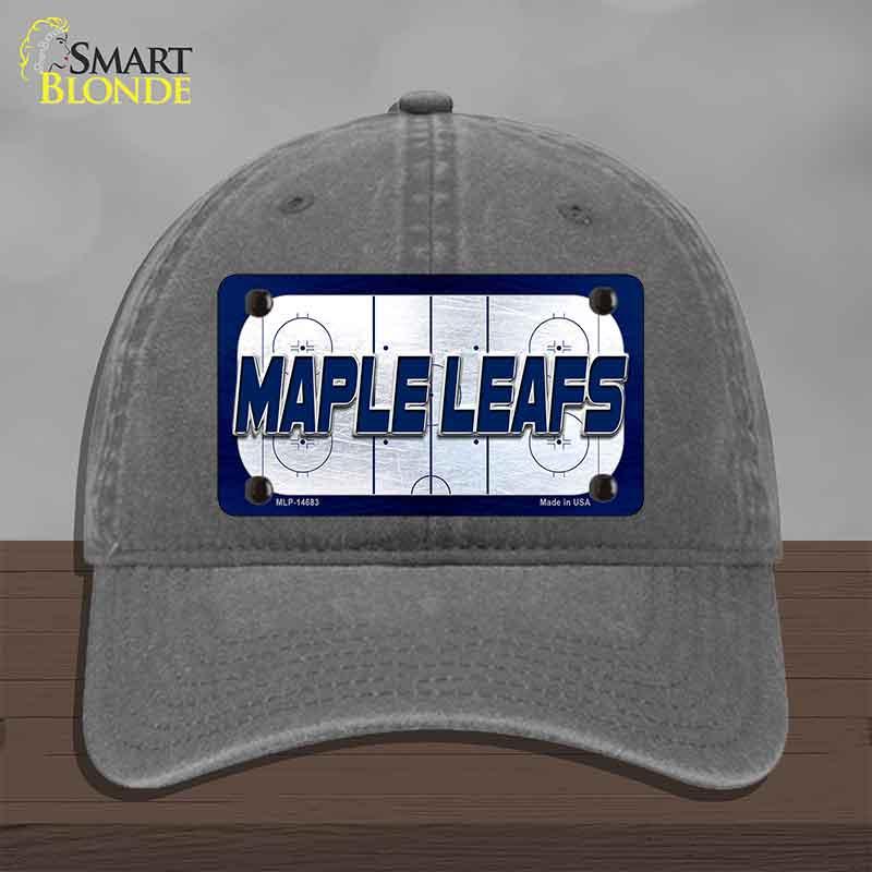 MAPLE LEAFS Graphic Novelty License Plate Hat HAT-MLP-14683 Unconstructed Cotton Charcoal