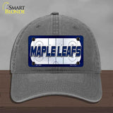 MAPLE LEAFS Graphic Novelty License Plate Hat HAT-MLP-14683 Unconstructed Cotton Charcoal