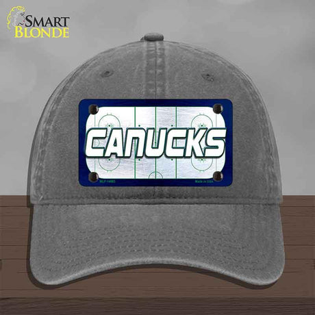 CANUCKS Graphic Novelty License Plate Hat HAT-MLP-14685 Unconstructed Cotton Charcoal